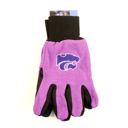 Kstate Gloves - Purple/Black - PURPLE CAT LOGO - Series24Ever - $3.50 Per Pair - Kansas State