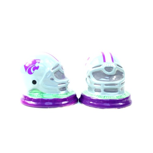 KState Wildcats - Ceramic Salt And Pepper Shaker Sets - Helmet Style - 12 Sets For $24.00 - Kansas State