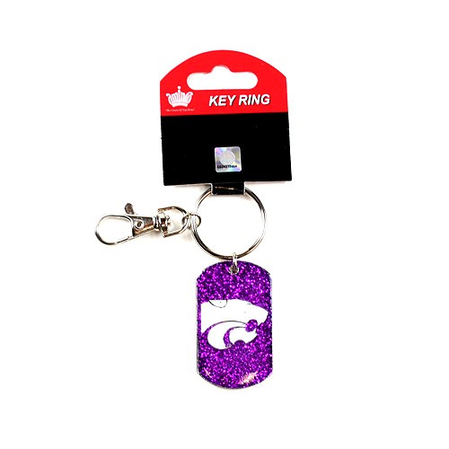 KState Wildcats Keychains - Glitter Series - 12 For $24.00 - Kansas State